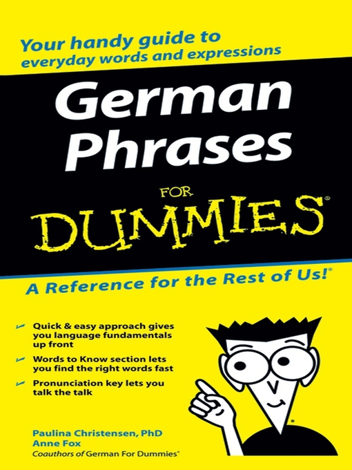 Title details for German Phrases For Dummies by Paulina Christensen - Available
